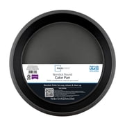 Mainstays 9 x 9 Round Nonstick Steel Cake Pan, Dark Gray