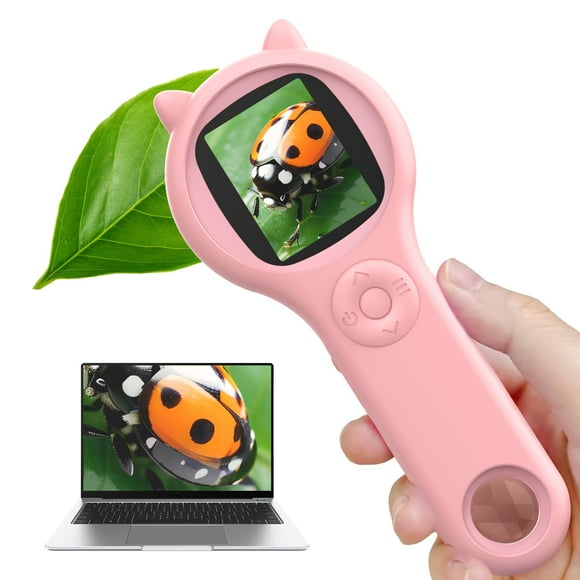 Microscopio digital portátil Ashfly 200X para niños de 3 a 8 años