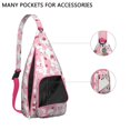thumbnail image 3 of Rustic Cow Print Sling Backpack - Fashionable Black & White Cattle Design Crossbody Bag, Compact Travel Pack for Students & Photographers, 3 of 4