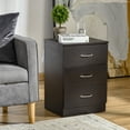 thumbnail image 2 of HOMCOM Table de Chevet, Table de Nuit avec 3 Tiroirs pour Chambre, 2 of 10