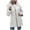Gray, variant on Itsame Puffer Coats for Womens Winter Jackets Hood Pocket Solid Color Casual Zipper Cotton for Women Waterproof Jacket Army Green Size XL