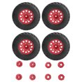 thumbnail image 2 of RC Short Course Truck Tires,  Road Grip Wear  1/10 Short Course Truck Tyres  for Repair Red, 2 of 8