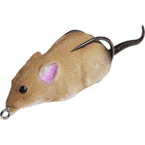 Lunkerhunt Furenzy Mouse Topwater Fishing Bait, 2 inch, Brown
