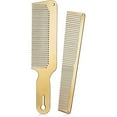 thumbnail image 1 of Juego de peines de metal de 2 piezas YONGSHENG peine de barbero de metal acero inoxidable, 1 of 5