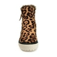 thumbnail image 6 of Journee Womens Jezzy Double Zip Wedge Cold Weather Booties, 6 of 9