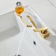thumbnail image 4 of Grifo de baño de cobre completo de un solo orificio para caliente y frío, grifo de lavabo de baño, 4 of 9