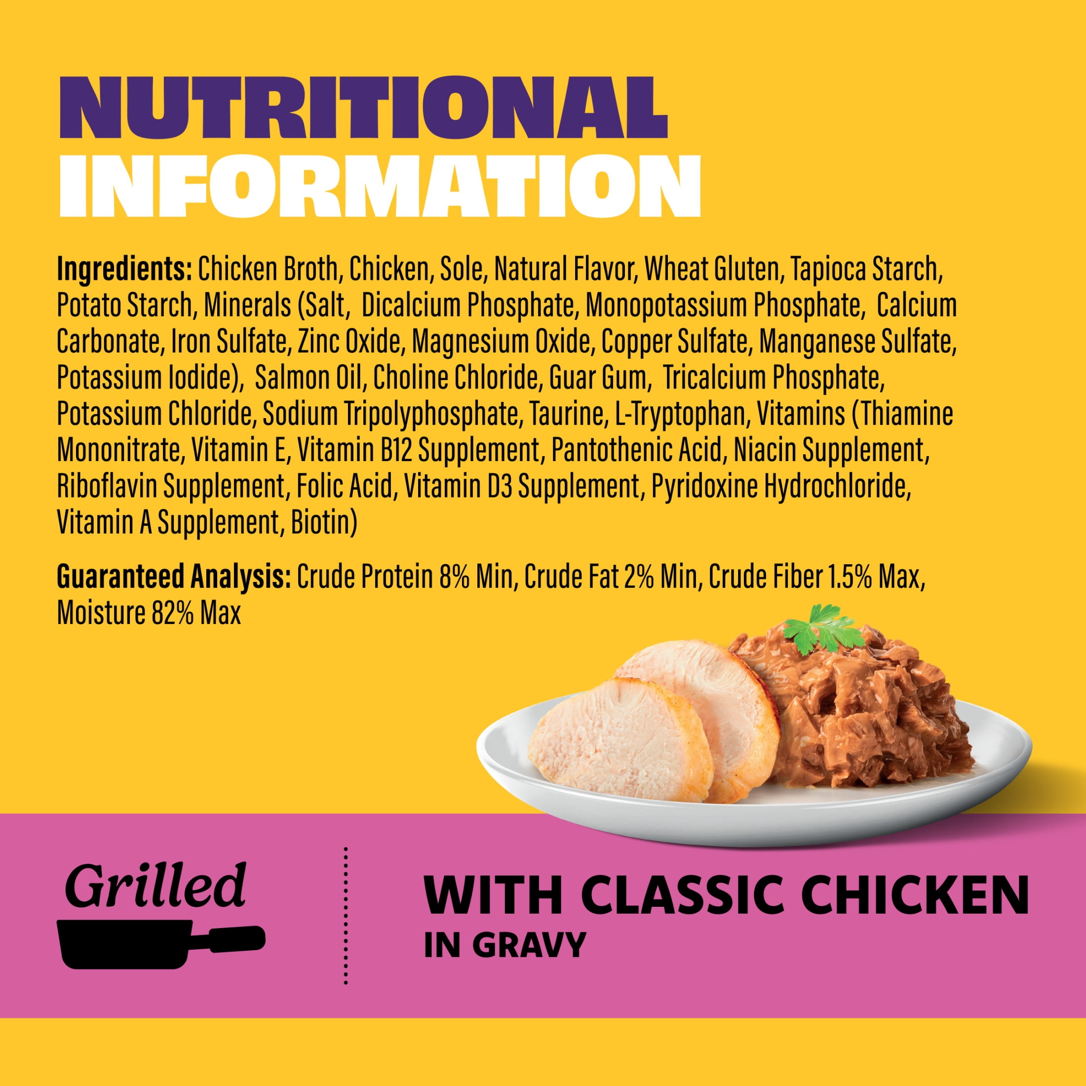 (24 pack) Mr Purrs Grilled Classic Chicken in Gravy Wet Cat Food, 3 oz Can