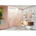 thumbnail image 4 of Glass Warehouse Tbwh-58 Umbra 78" High X 58" Wide Hinged Frameless Shower Door - Black, 4 of 7