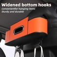 thumbnail image 3 of Car Organizers and Storage Box Behind Seat, 3-in-1 Backseat Car Organizer with Dual Cup Holders, Multifunction Back Seat Storage Box, Waterproof for Daily Driving and Travel (Orange), 3 of 7