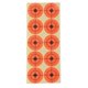 thumbnail image 3 of 250 pegatinas autoadhesivas de papel para tiro con arco, color naranja fluorescente, 3 of 3