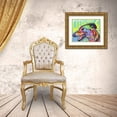 thumbnail image 3 of Dean Russo Collection 24x20 Gold Ornate Wood Framed with Double Matting Museum Art Print Titled - Greyhound Luv, 3 of 4