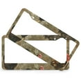 thumbnail image 2 of 2 Pcs Set Chickens Hens And Roosters License Plate Frame Country Animals Cock Car Front License Plate Frame Aluminum Metal 2 Hole for US Standard Vehicles for Women Men, 2 of 6