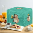 thumbnail image 4 of HELLHERO Hamster Print Toaster Cover 4 Slice Waterproof, Anti-Scratch Toaster Cover Adjustable, Stain-Resistant Small Kitchen Appliance Protector, 4 of 8