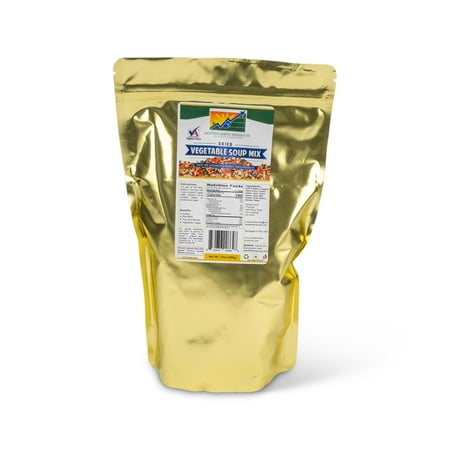 Mother Earth Products Dehydrated Vegetable Soup Blend, 1 Full Quart Mylar Bag