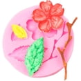 thumbnail image 1 of Peach Blossom Silicone Fondant Baking Tool Silicone Mold Silicone Cake, 1 of 5