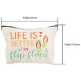 thumbnail image 2 of EXHUMKY Zipper Pouch Cute Small Sundries Home Use 1Pcs 9.82x7.66x0.79in, 2 of 8