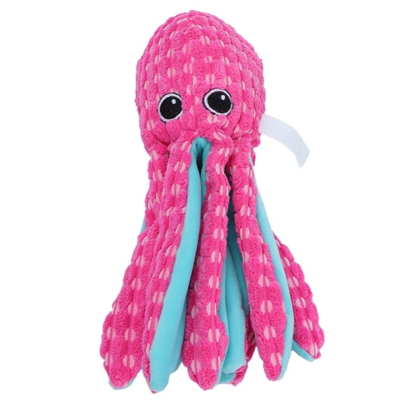 Juguete vocal de pulpo de pana para mascotas, juguete de entrenamiento para morder cachorros para perros grandes, medianos y pequeños.