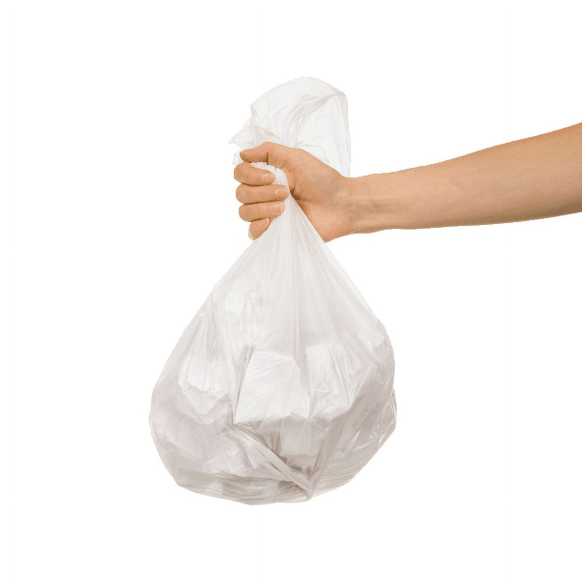 7-10 Gallon Clear Trash Can Liners, 250 Count - 24 x 24 High Density  Trash Bin Bags for Lightweight Garbage - Wastepaper Basket Bin Liners,  Shredder