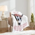 thumbnail image 3 of Yibo Loves Horses Blanket Flannel Soft and Comfortable Anti-static Bed Sofa Blanket, 3 of 9