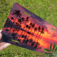 thumbnail image 5 of 1 Pcs 2D Flat License Plate Covers & Frames, Sunset over Palm For Decorative Front, Waterproof For Decoration Aluminum License Plate Covers & Frames Cover For Men Women, 12" X 6", 5 of 6