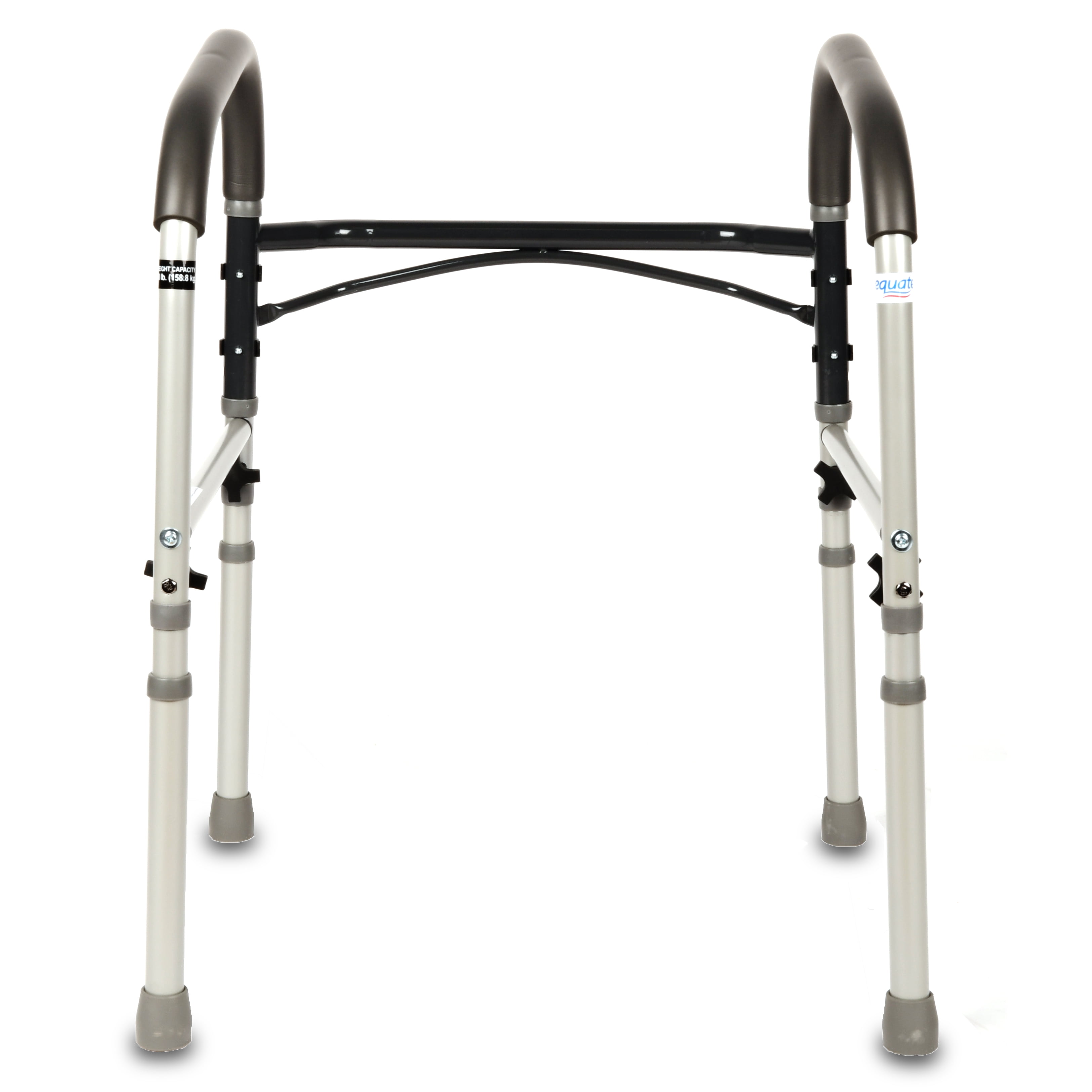 Equate Bathroom Toilet Safety Rails for Seniors and Disabled, Height Adjustable, 350 lb Capacity