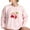 C Pink, variant on YUGYXL Pink Cherry Bow Print Sweatshirt Cute Pullover Tops Trendy Crewneck Long Sleeve Sweater Oversized Sweatshirt B Pink L