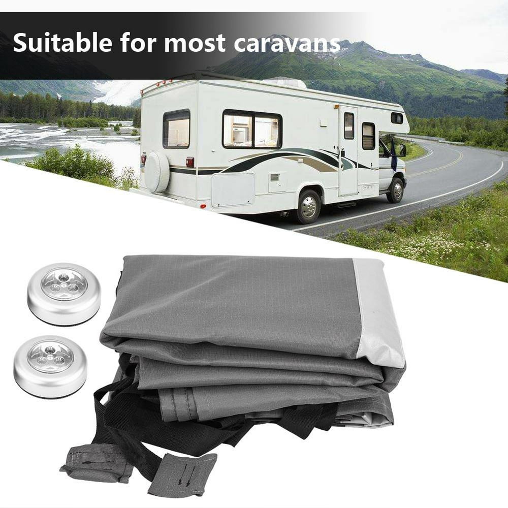 Caravan front towing cover