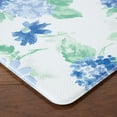 thumbnail image 5 of Martha Stewart Amber Floral Daisy Stripe Reverisble Water Resistant Kitchen Mat, Blue/Purple, 20"x39", 5 of 12