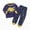 H135-Dark Blue, variant on TOWED22 Toddler Infant Baby Boy Outfits Long Sleeve Crewneck Tee Casual Joggers Pants 2pcs Fall Winter Clothes Clothing Set(Navy,7-8 Y)