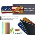 thumbnail image 5 of Honeii American Flag And Baseball Pattern Pencil Case, Pencil Pouch, Pencil Case Small, Pencil Pouch Aesthetic, PVC Pencil Pouch, Pencil Bag, Makeup Pouch, 5 of 7