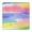 Colorful Watercolor Stripe, variant on Colorful Watercolor Stripe Pattern Square Fitted Tablecloth with Elastic Edge,Square Table Cover,Washable Elastic Table Cover for Home Kitchen Party Decor 34"x34"