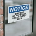 thumbnail image 4 of Fire Exit Do Not Block Not A Storage Area OSHA Notice Vinyl Decal Label 18 Inch x 12 Inch - 5 Pack, 4 of 6