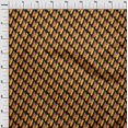 thumbnail image 3 of oneOone Cotton Cambric Orange Fabric Abstracts Craft Projects Decor Fabric Printed By The Yard 42 Inch Wide-S2A, 3 of 4