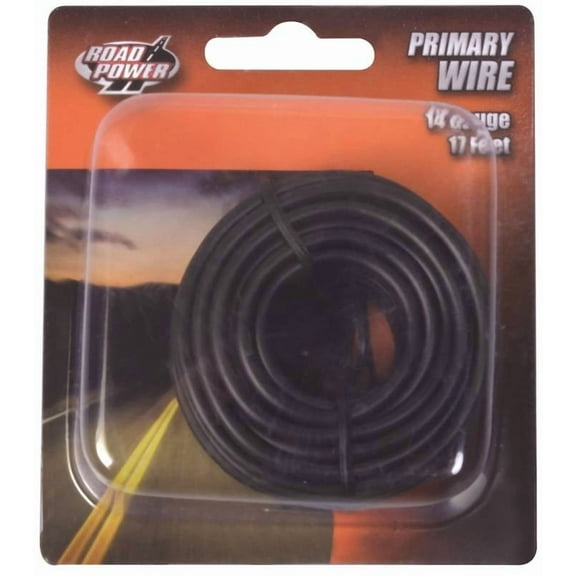 Coleman Cable Primary Wire 17ft. L Blk Carded