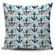 thumbnail image 1 of Anchor Flower Funda de cojín con estampado de rayas azules, 1 of 5