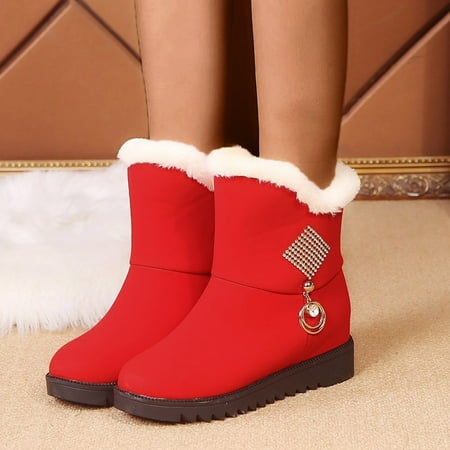 

Midewhik Snow Short Winter Ankle Women s Winter Boots Fashion Shoes Thicksoled Boots Women s Boots