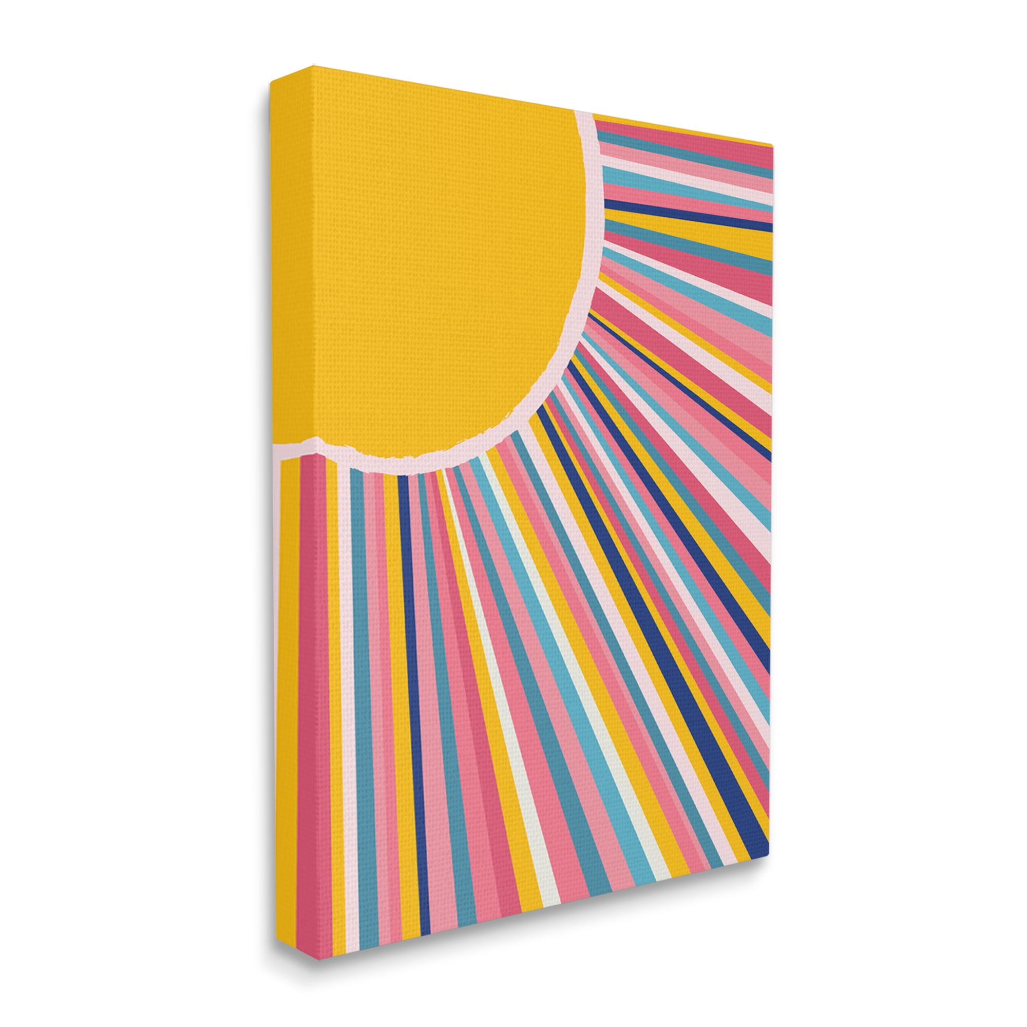 Stupell Industries Bold Iris Sunbeams Geometric Abstract Angular Shapes,36 x 48, Design by Lisa Perry Whitebutton