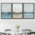 thumbnail image 3 of FCCUYE Framed Canvas Print Wall Art Set Grunge Brown White Paint Strokes Abstract Shapes Illustrations Modern Art Bohemian Nordic Relax/Calm for Living Room, Bedroom, Office - 24"x36"x3 Natural, 3 of 6