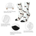 thumbnail image 3 of Rateoe Dachshund On A Skateboard for Women Casual Calf Socks - Cute Crew Socks - Thin Soft Above Ankle Socks Size 5-11, 3 of 6