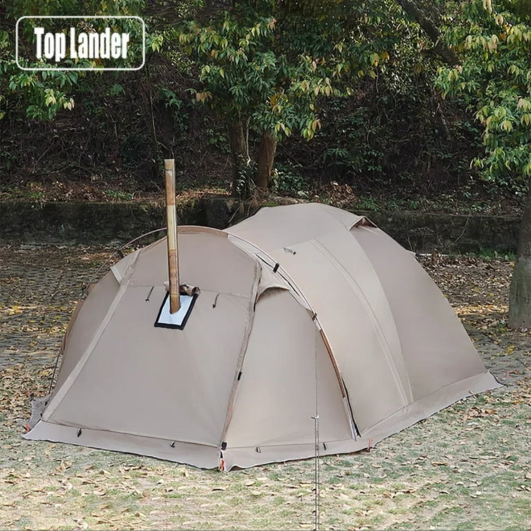 Fireproof Hot Tent 2 Person Waterproof Extend Dome Tent with