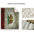 thumbnail image 3 of California Vintage Flag Sherpa Blanket Print Comfort Blanket for Couch Bed Chair Office Sofa 50"x60", 3 of 5