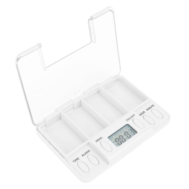 Rappel de Pilules, Distributeur Électronique de Médicaments de Rappel, Boîte de Rangement Intelligente avec Plusieurs Compartiments pour Voyage à Domicile, Rappel de Médicaments Intelligents avec un Design Humanisé