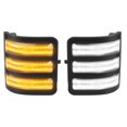 thumbnail image 1 of Luces LED de señal de giro para espejo lateral, ámbar, blanco, secuencial, ahumadas, marcador lateral, luces de espejo de remolque para Ford F250 F350 F450 F550 Super Duty 2008-2016 7C3Z13776A par, 1 of 1