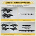 thumbnail image 5 of Yeshouse 2 Pack Garage Storage Rack, Heavy Duty Wall Shelf Garage Storage Rack Floating Shelves with Hooks, with 280Lbs Capacity, for Garage, Warehouse, Storage Room, 5 of 7
