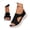 Black, variant on Wedges Sandals for Women Lightweight Casual Square-Toe Low Heels Womens Slippers Size 11 Ankle Buckle Studded Fashion Sandals for Summer