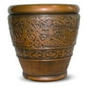 Tambore Round 16" Planter, Light Bronze