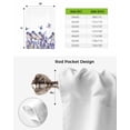 thumbnail image 6 of Purple Spring Floral Tie Up Curtains for Kitchen Bathroom Bedroom Windows 45 Inch Length, Watercolor Summer Birds Butterfly Balloon Drape Curtains Shade Rod Pocket Drapery Curtain Panel, 42"x45", 6 of 7