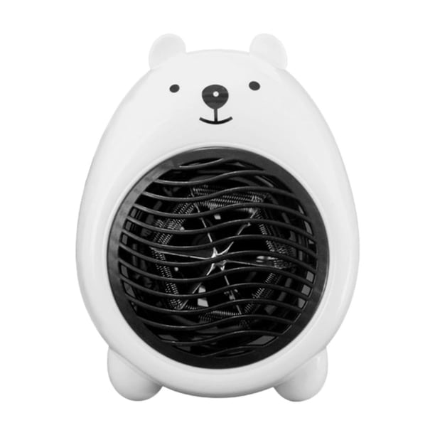 Calentador personal con dibujo animado, adecuado para el hogar, con ventilador portátil y mango integrado, muy adecuado para garajes y grandes espacios interiores (400 W)