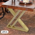 thumbnail image 6 of Miumaeov 2 Pack Industrial Metal Table Legs 16" Square Tube Furniture Legs Rustic Heavy Duty DIY Desk Legs Dining Tabel Legs Office Table Legs with 4pcs Floor Protectors, 6 of 12