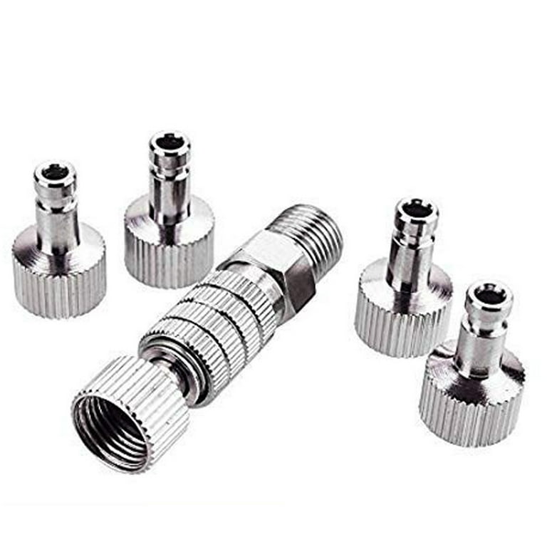 Airbrush Quick Disconnect Coupler Release Fitting Adapter with 10 Male  Fitting, 1/8 INCH M-F 